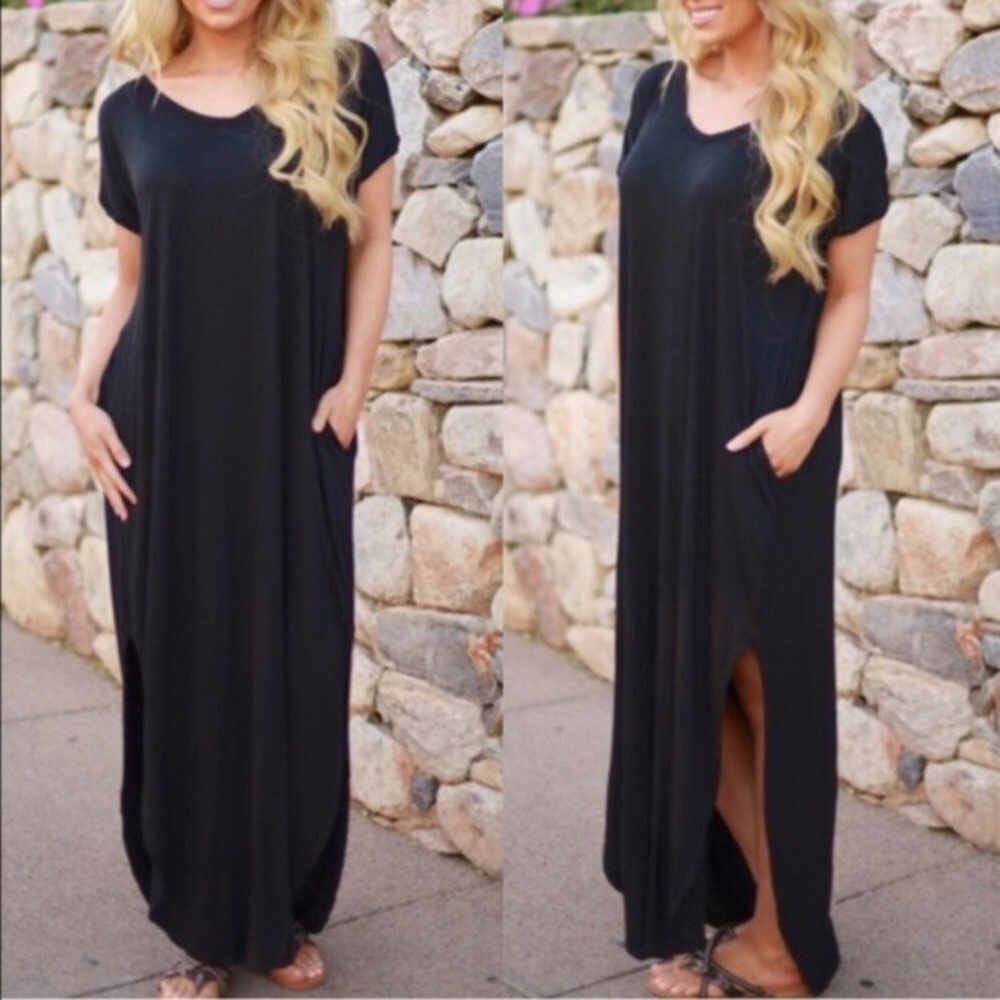 {LAST ONE}V Neck Maxi Dress - Picture 2 of 2